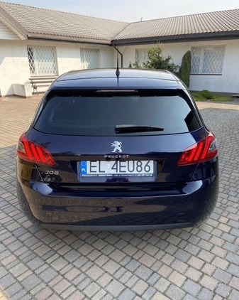 Peugeot 308 cena 54900 przebieg: 61000, rok produkcji 2019 z Łódź małe 781